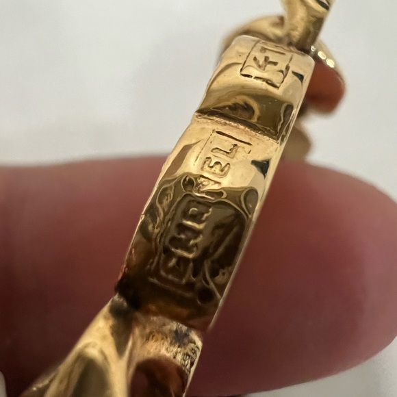 Chanel 24k Gold Plated Hardwood Bracelet - Picture 6 of 8